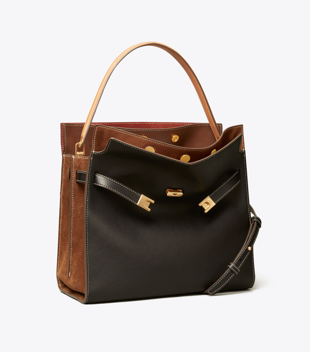 Tory Burch Black Lee Radziwill Satchel Bags
