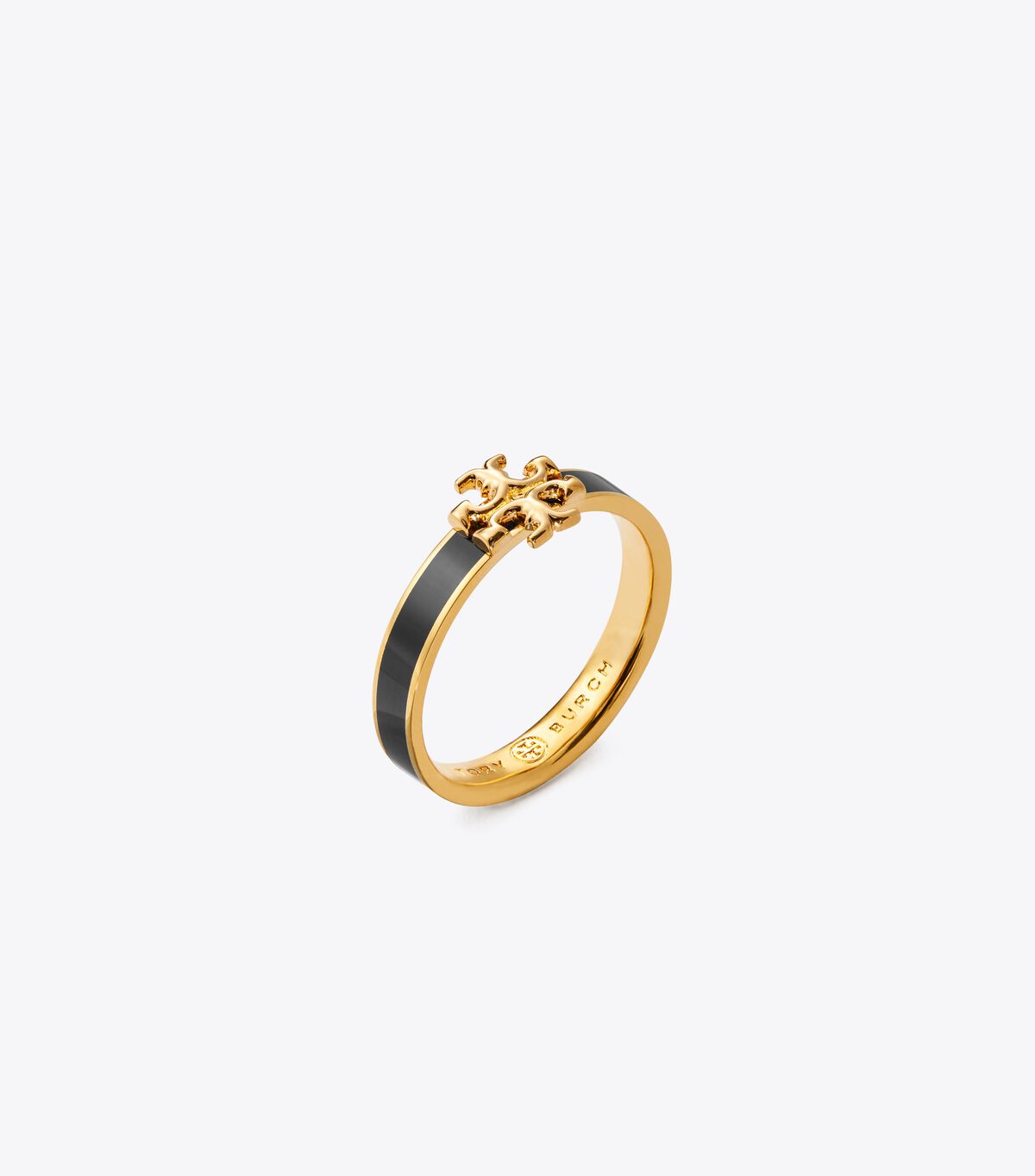 Tory Burch Gold / Black Kira Enamel Ring
