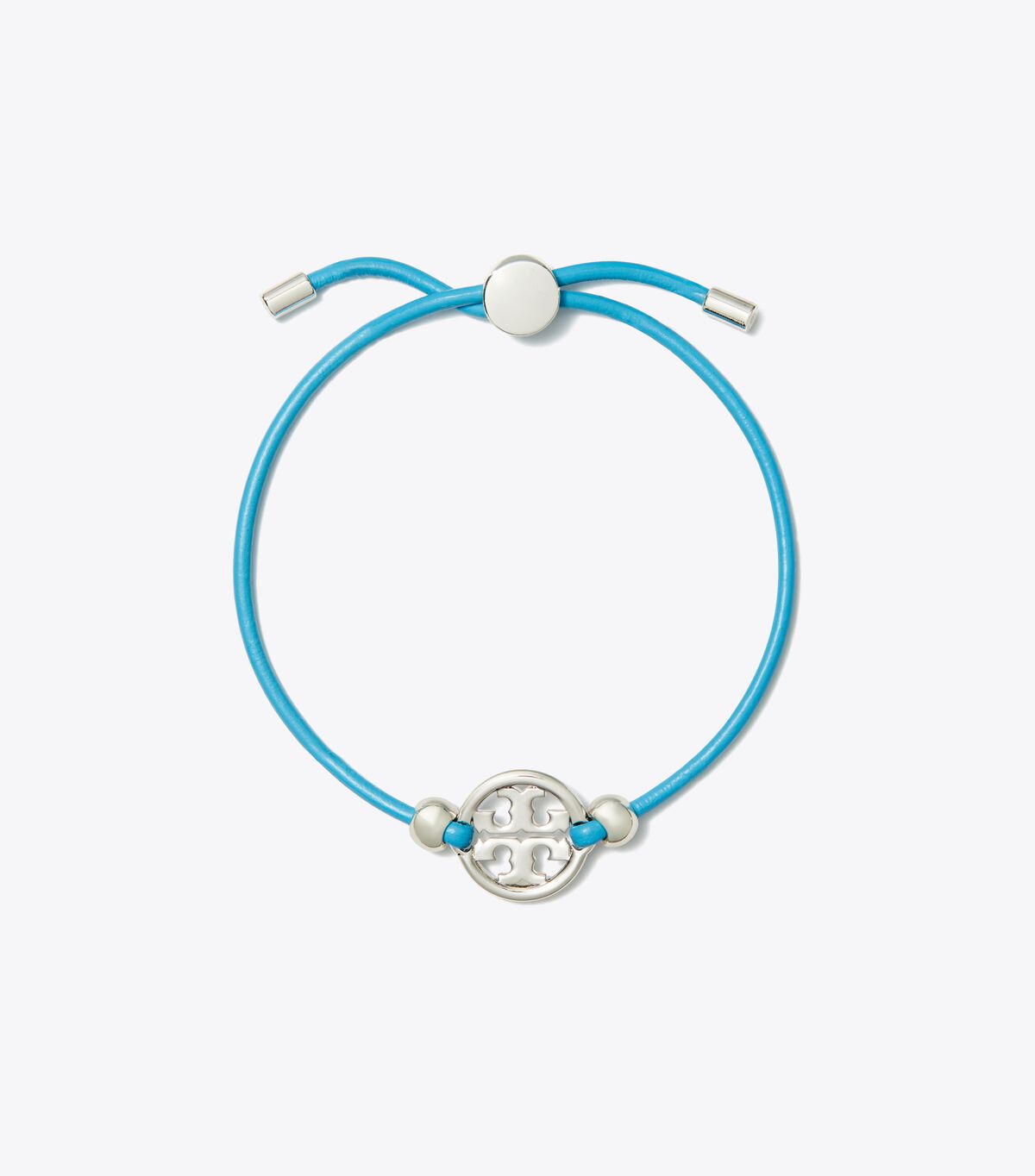 Tory Burch Silver / Blue Miller Slider Bracelet