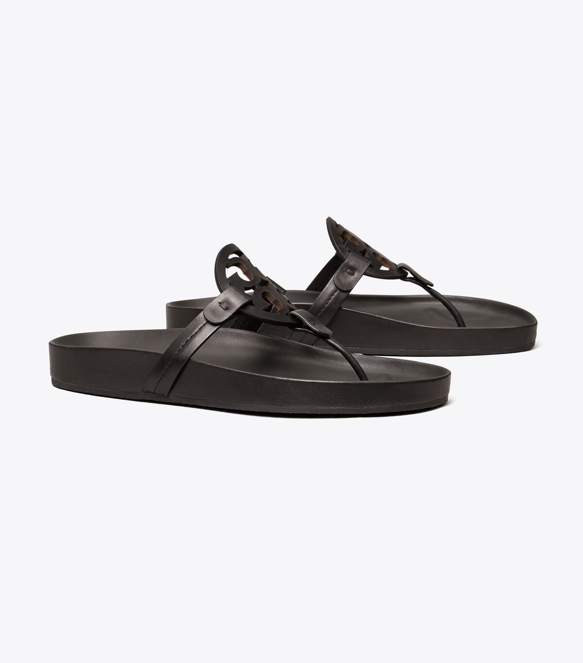 Tory Burch Black Miller Cloud Sandals