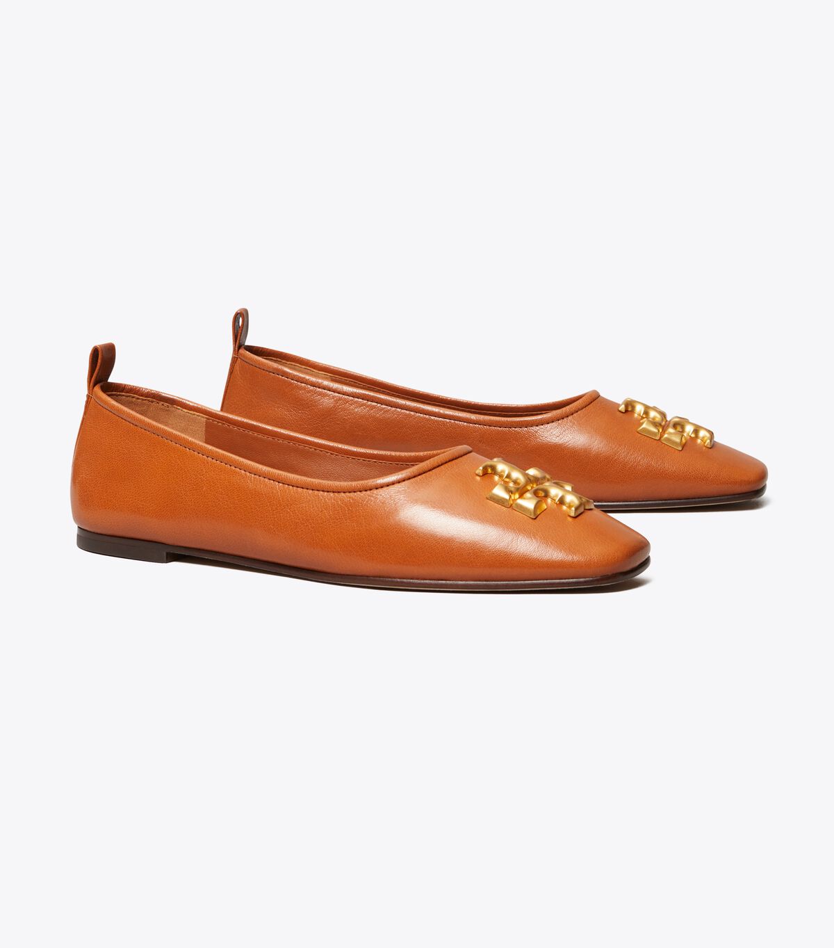 Tory Burch Brown Eleanor Ballet Flats