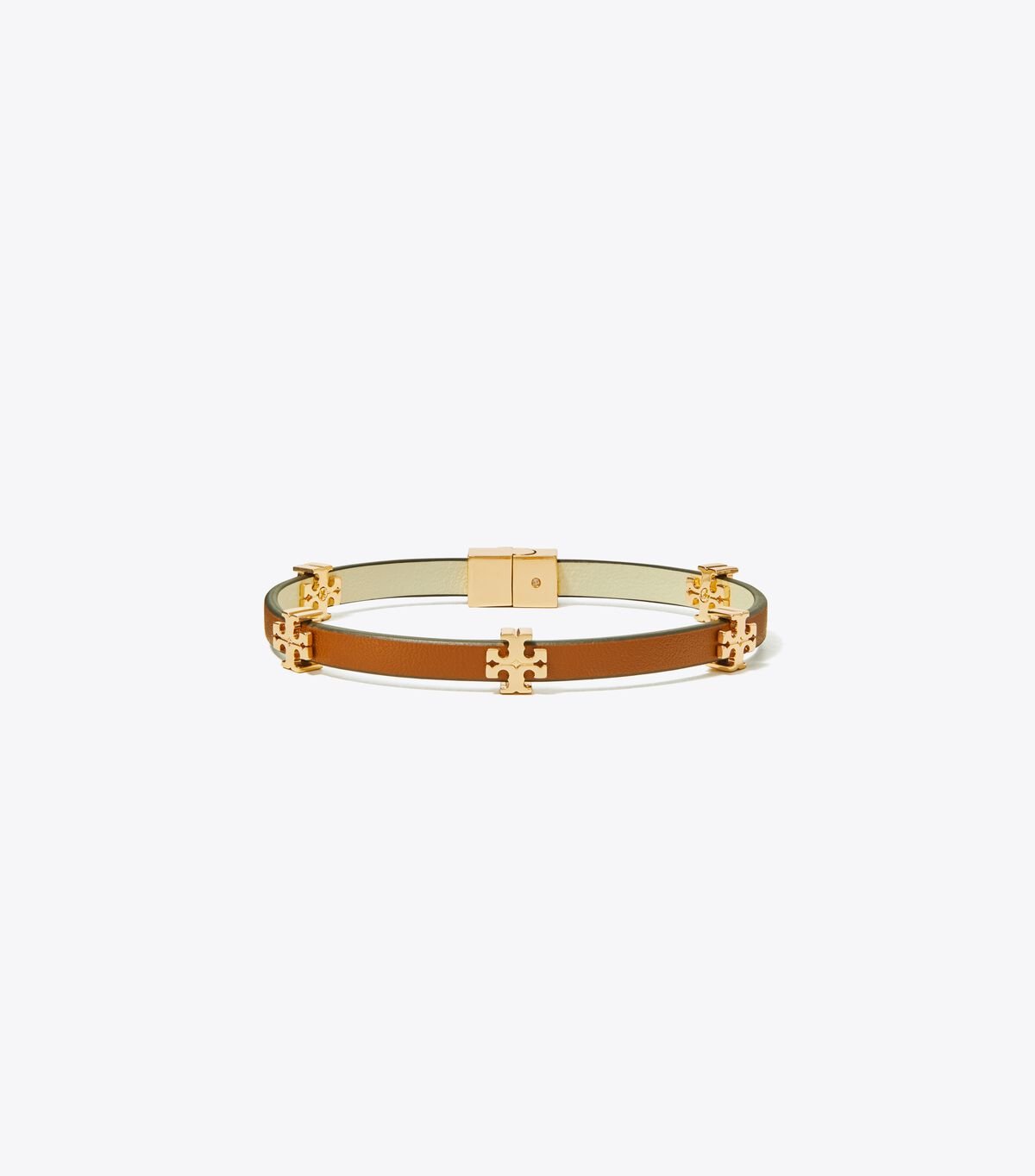 Tory Burch Gold Eleanor Leather Bracelet