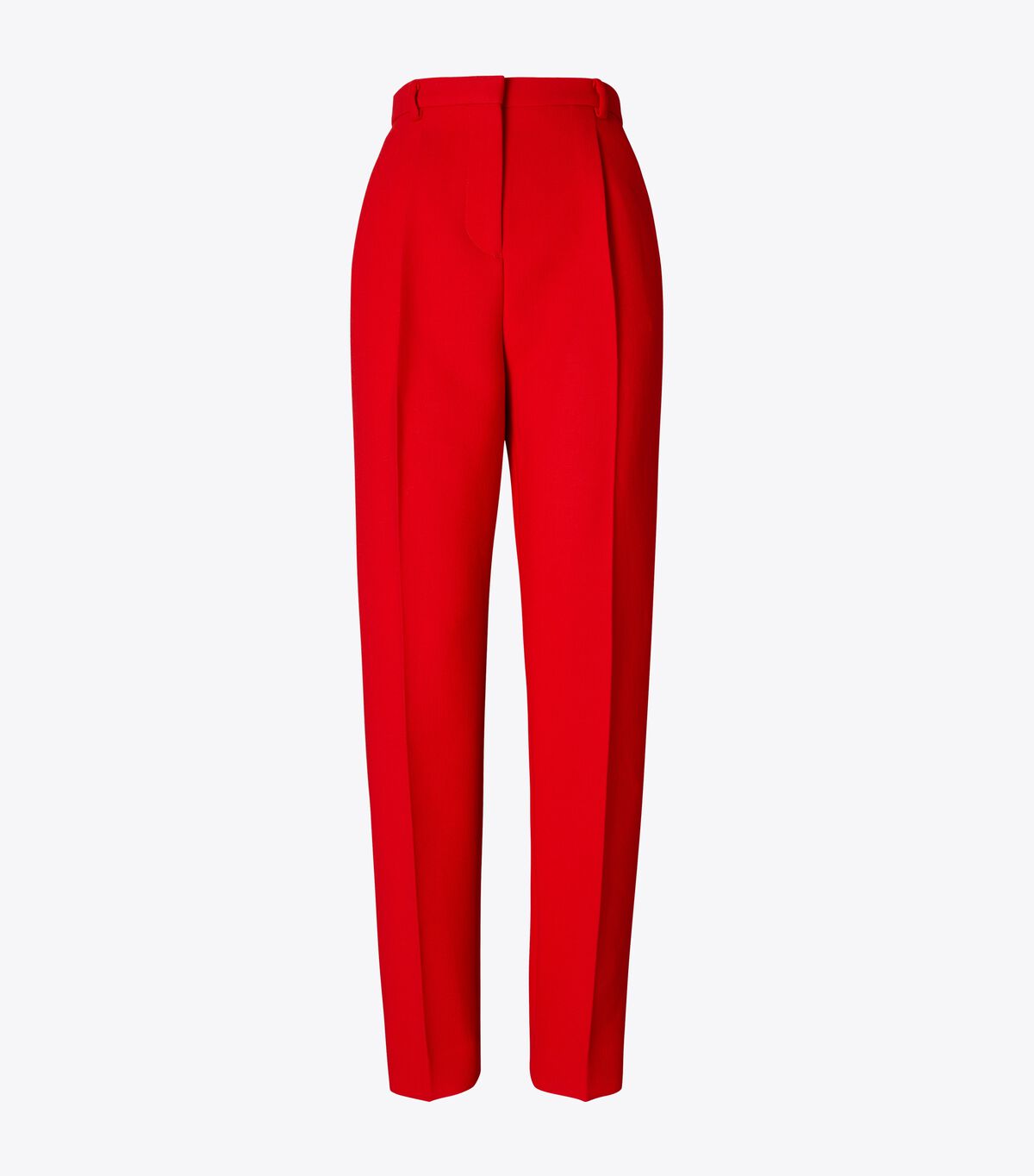 Tory Burch Red Double-faced Wool Pants