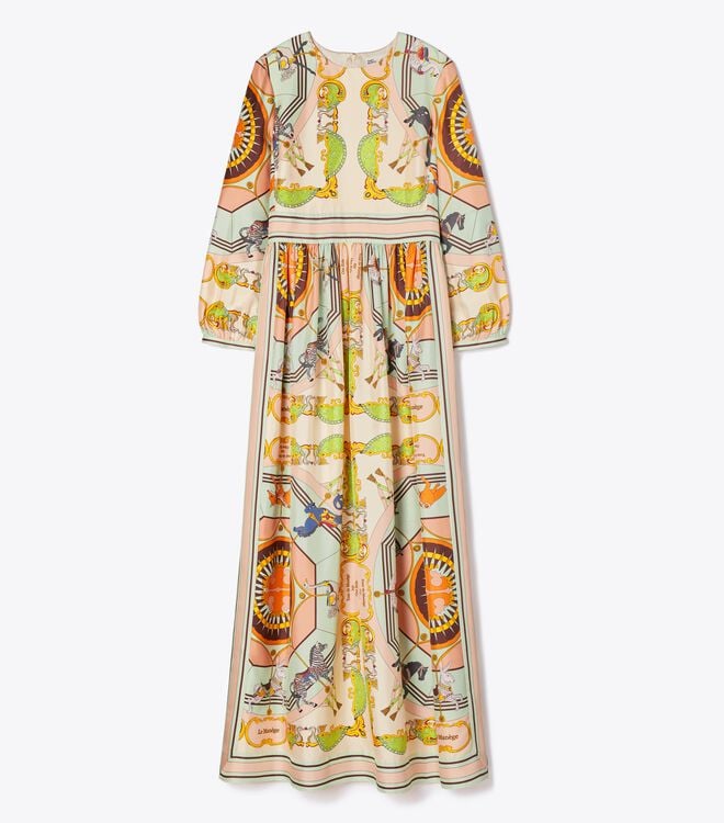 Tory Burch Multicolor Printed Silk Dress
