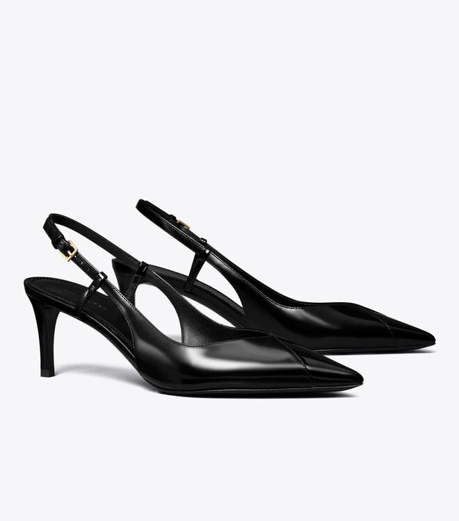 Tory Burch Black Triangle Heels