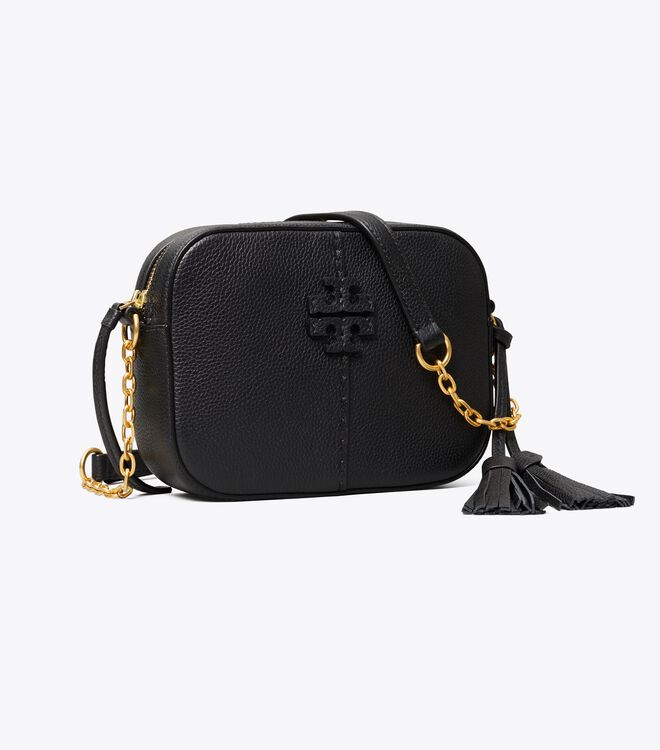 Tory Burch Black Mcgraw Crossbody Bags