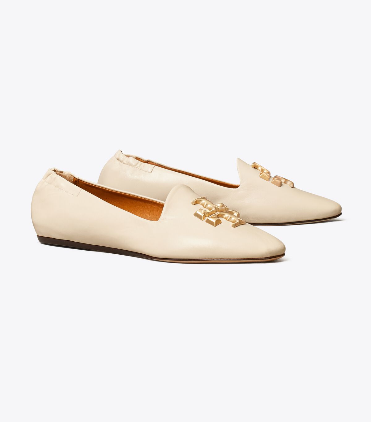 Tory Burch Cream Eleanor Loafers