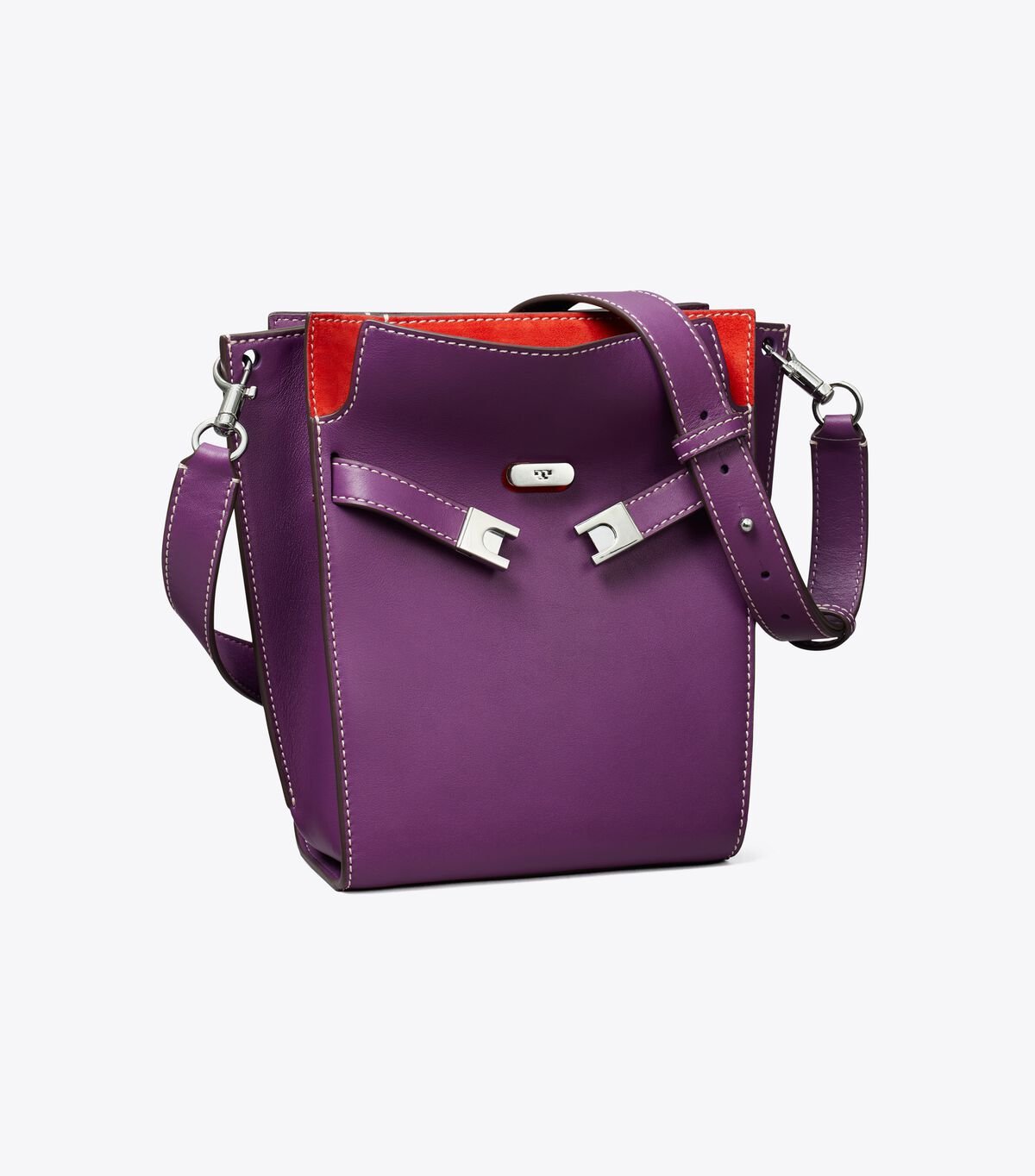 Tory Burch Purple Lee Radziwill Double Bucket Bags