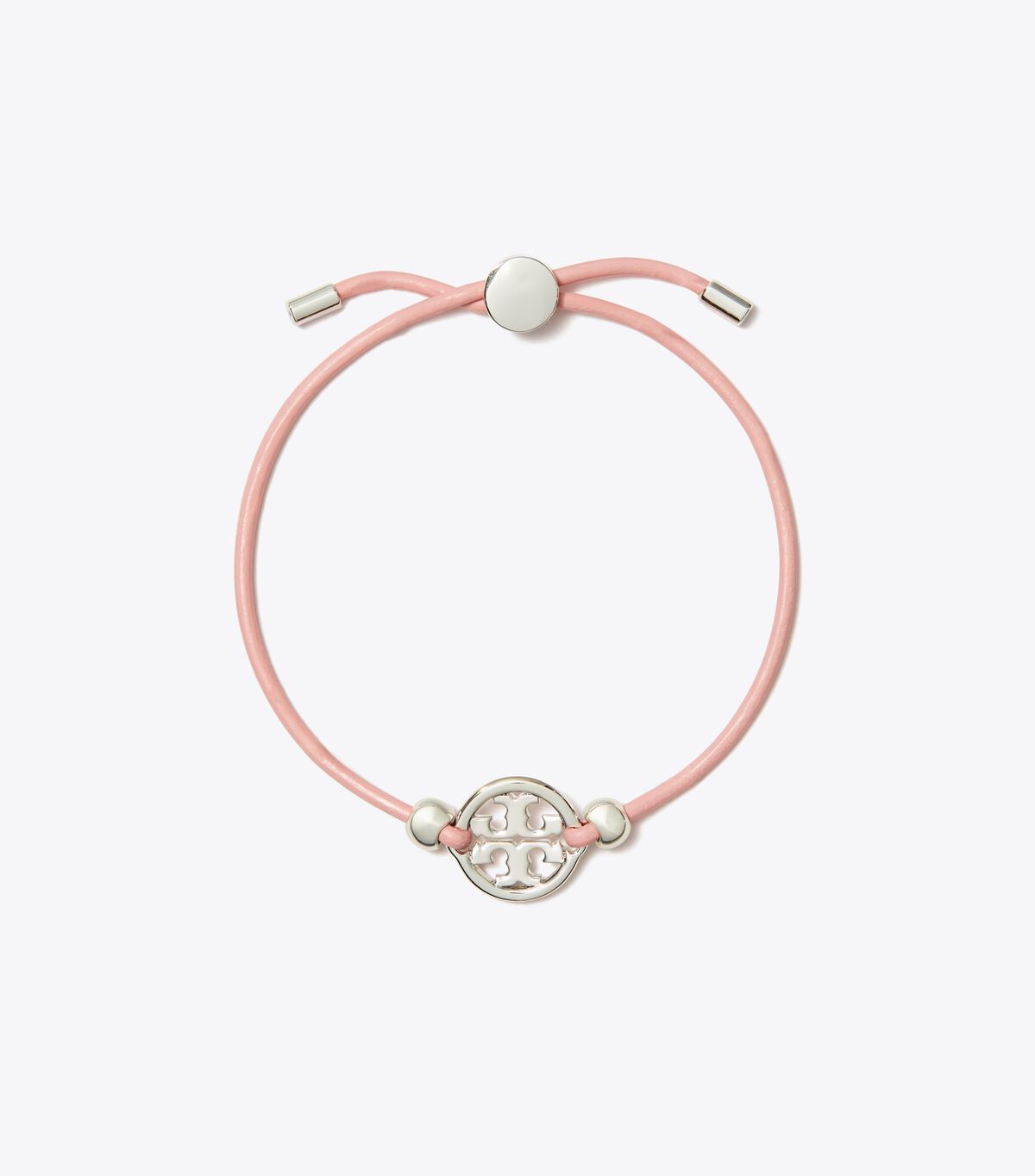 Tory Burch Silver / Pink Miller Slider Bracelet