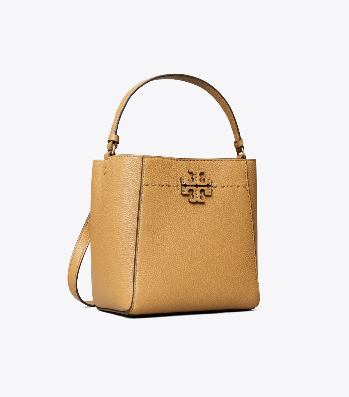 Tory Burch Brown Small Mcgraw Bucket Bags