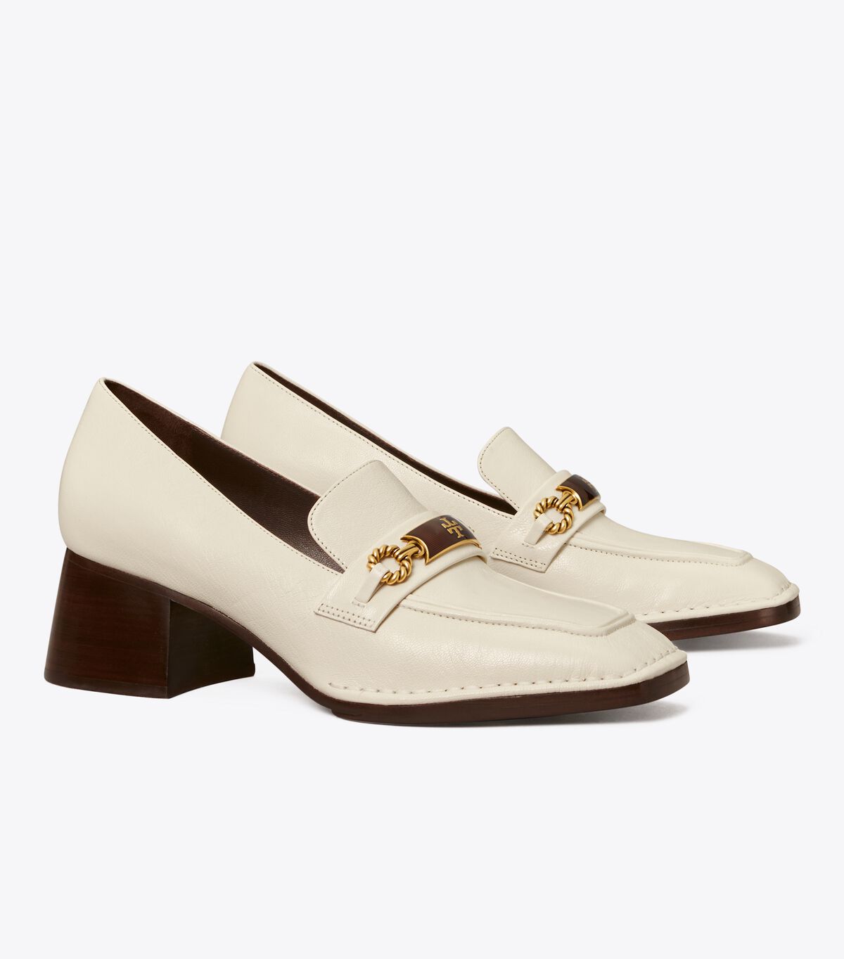 Tory Burch White Perrine Loafers
