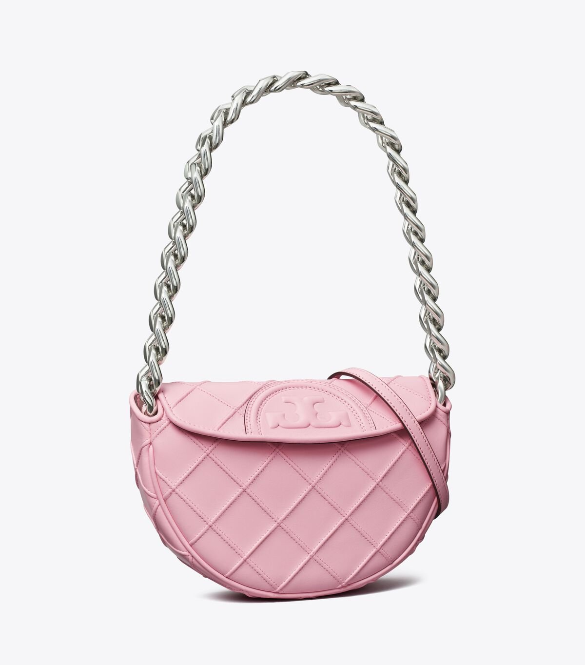 Tory Burch Pink Mini Fleming Soft Shoulder Bags