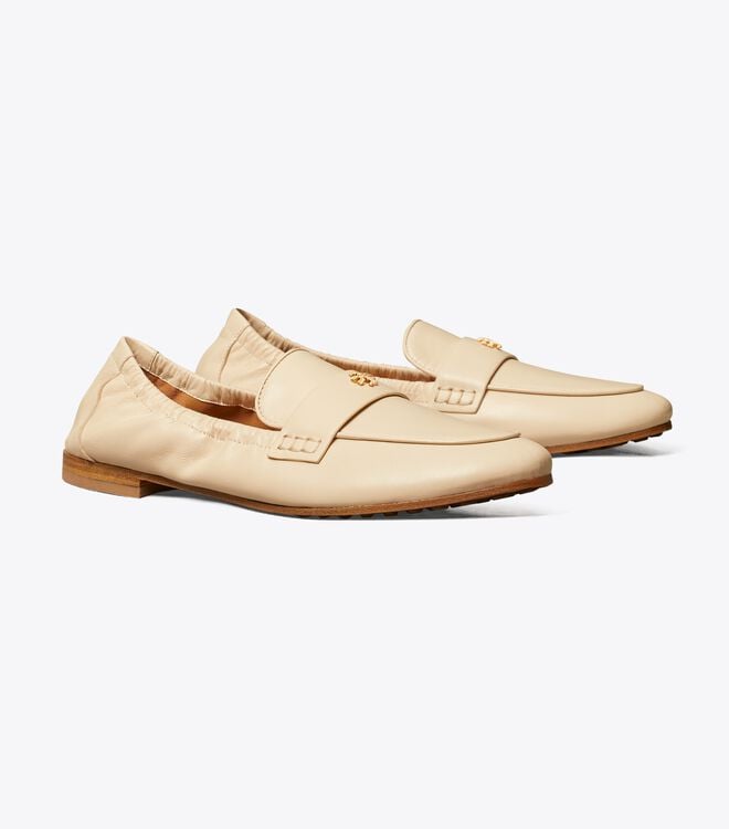 Tory Burch Cream Eleanor Loafers
