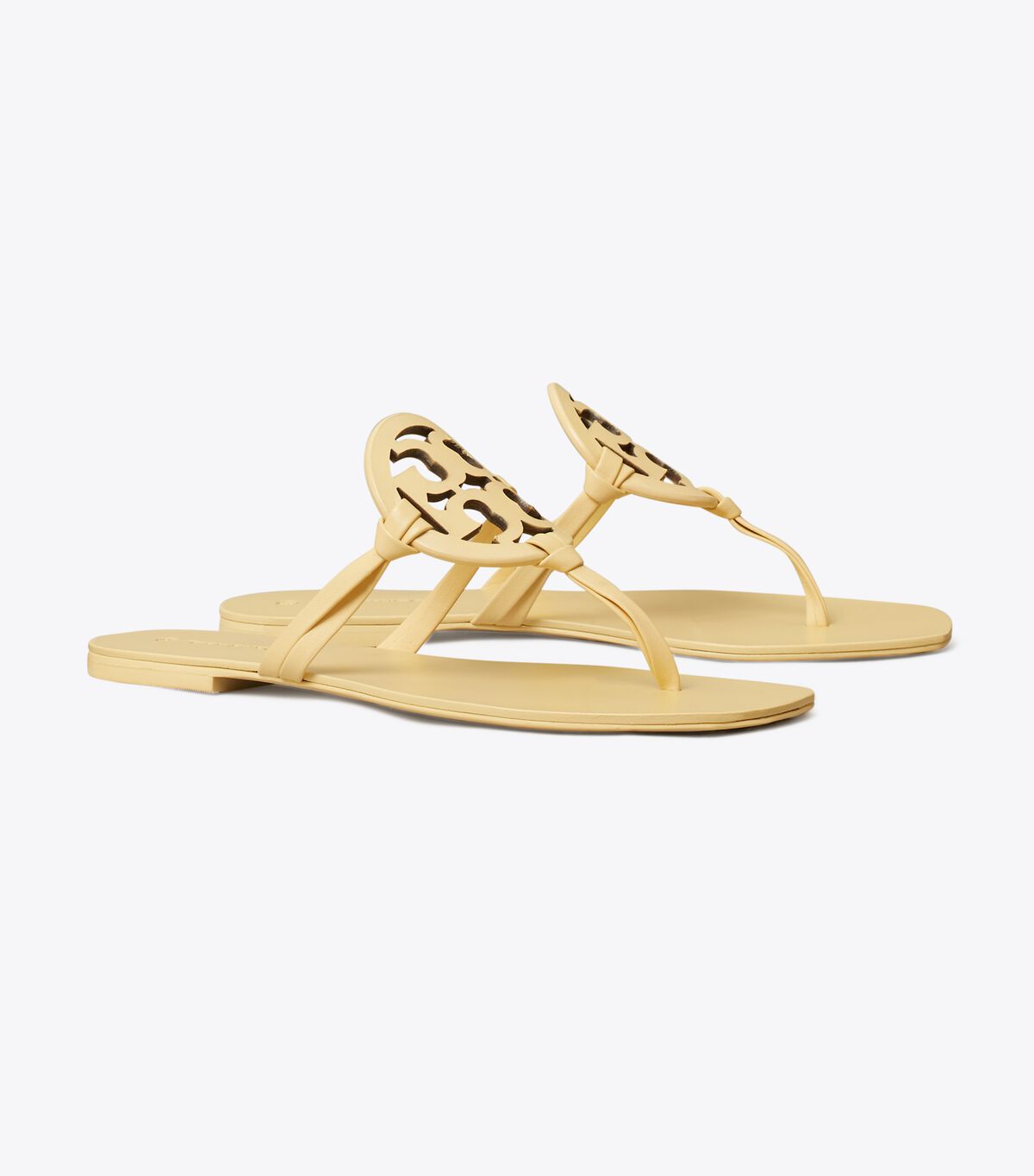 Tory Burch Light Brown Miller Square-toe Leather Sandals