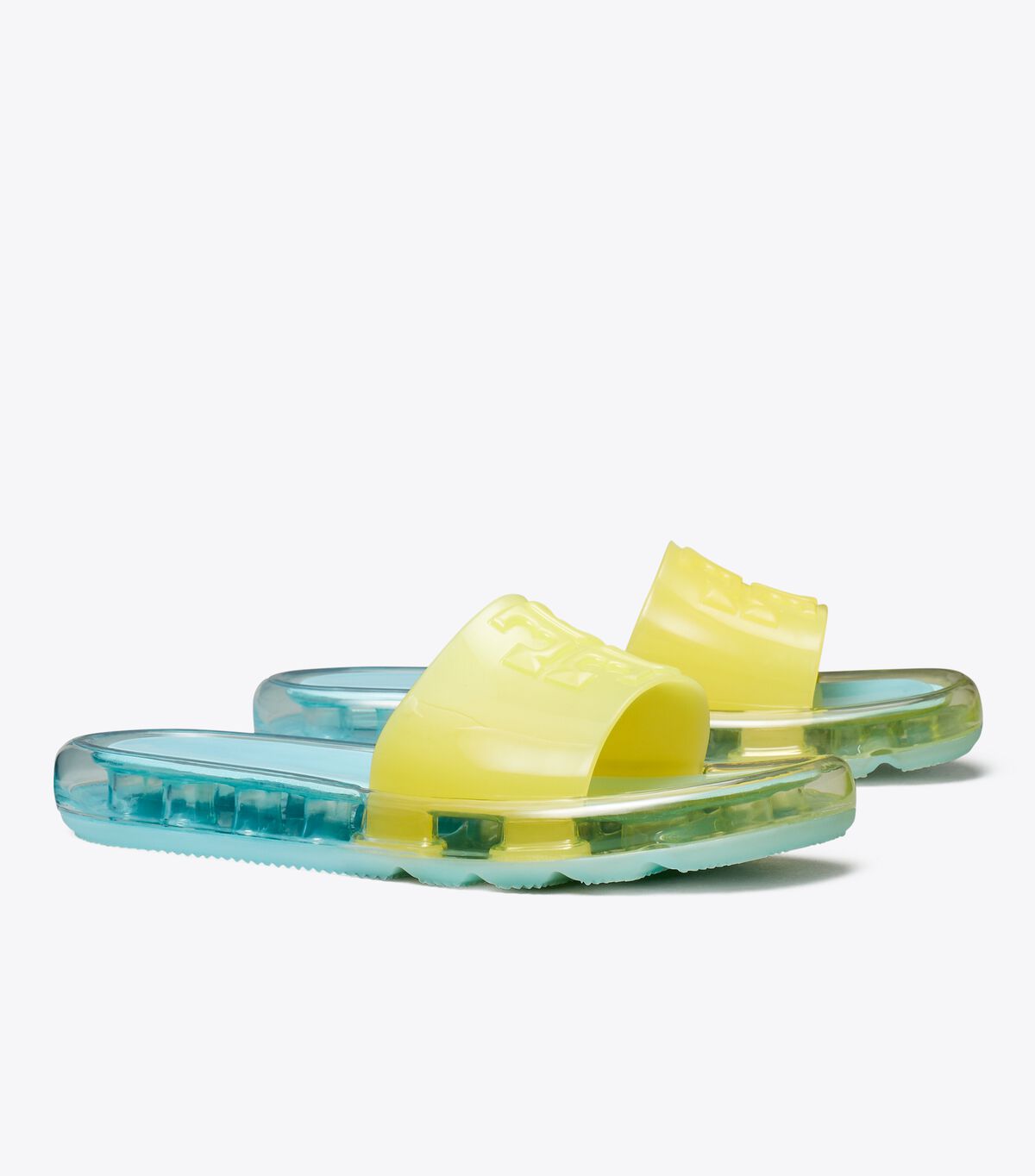 Tory Burch Light Blue Bubble Jelly Sandals