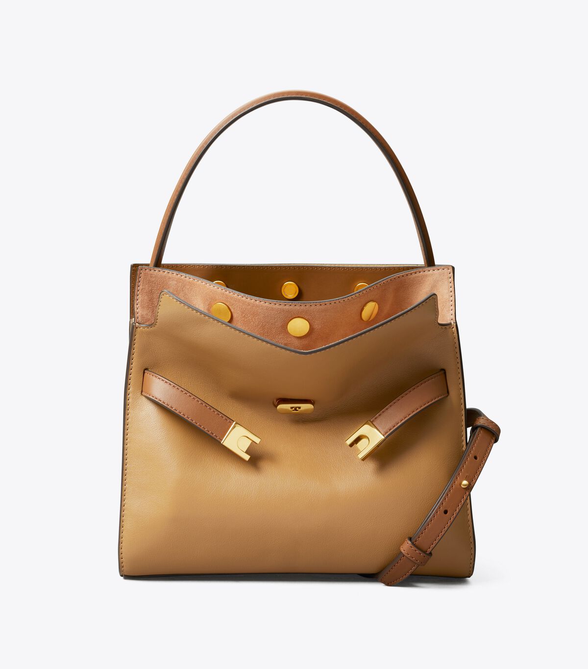 Tory Burch Brown Small Lee Radziwill Satchel Bags