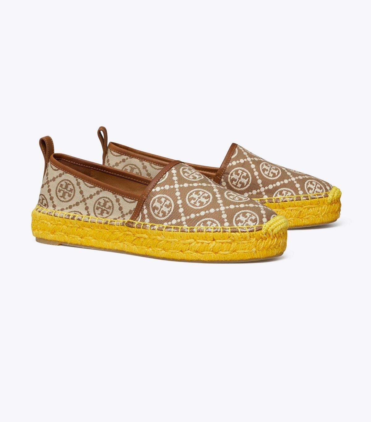Tory Burch Multicolor T Monogram Platform Espadrille
