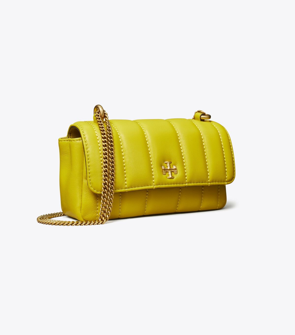 Tory Burch Yellow Green Mini Kira Flap Shoulder Bags