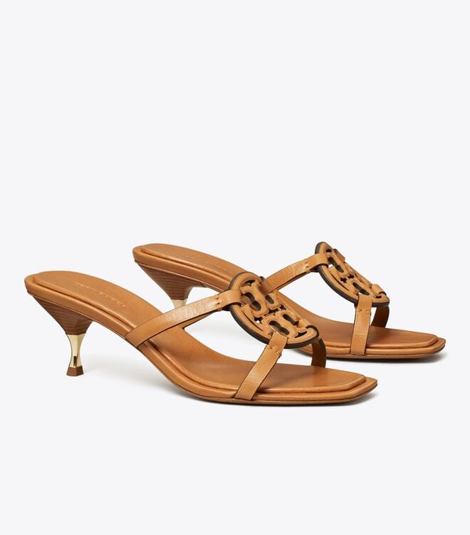 Tory Burch Brown Miller Geo Bombé Low Heels