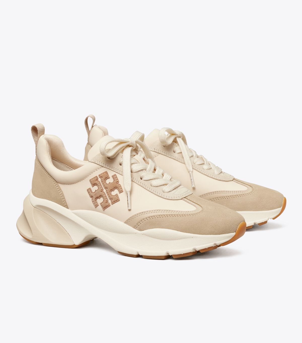Tory Burch Beige Good Luck Sneakers