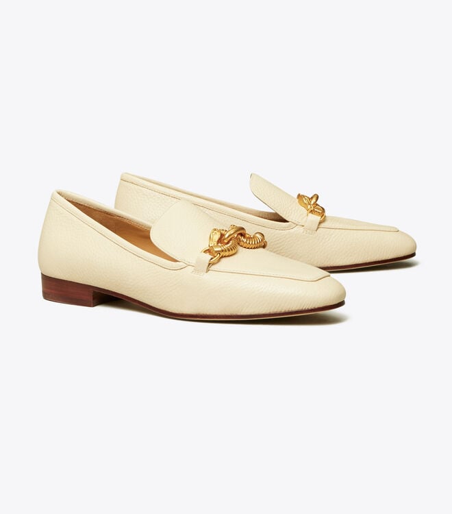 Tory Burch Cream Jessa Loafers