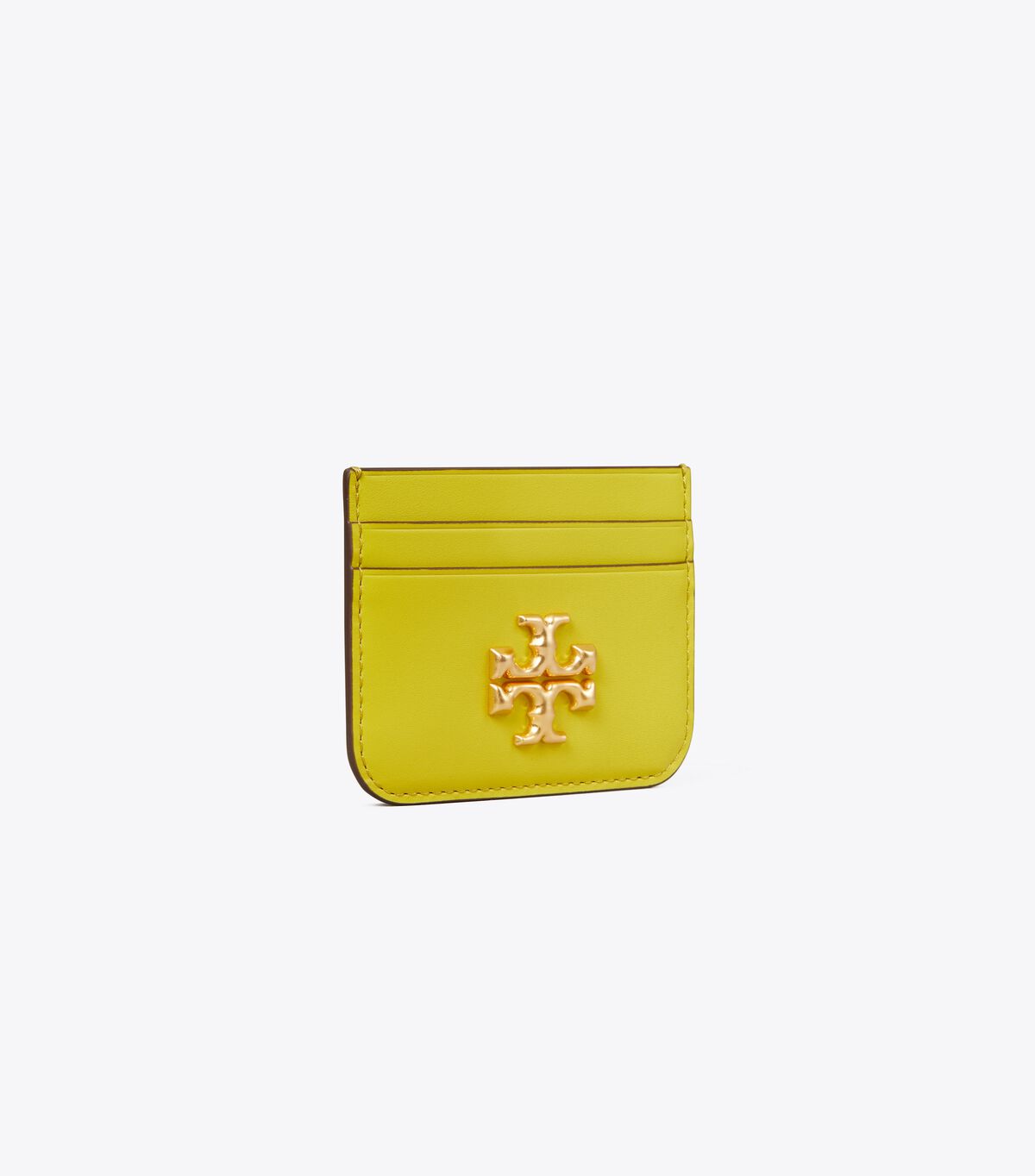 Tory Burch Yellow Green Eleanor Card Case