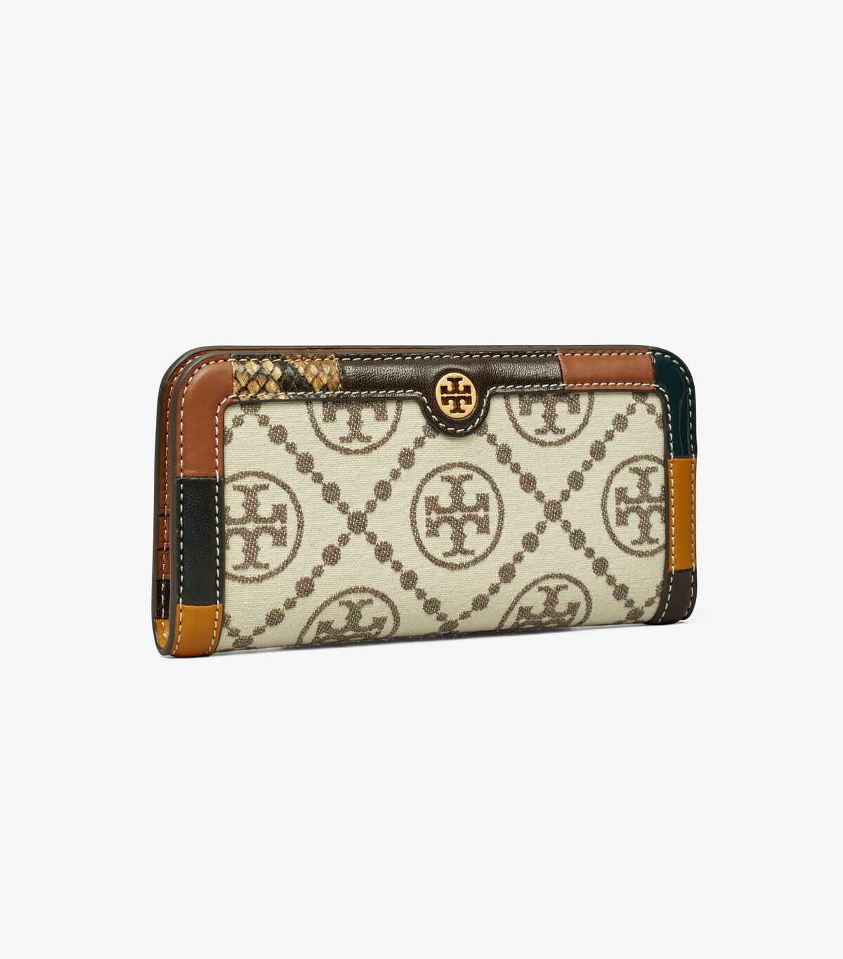 Tory Burch Beige T Monogram Wallets