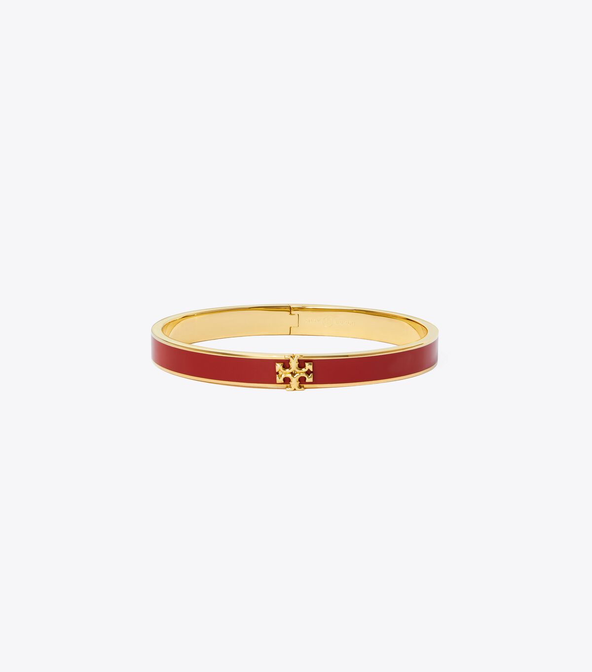 Tory Burch Gold / Red Kira Enamel 7mm Bracelet