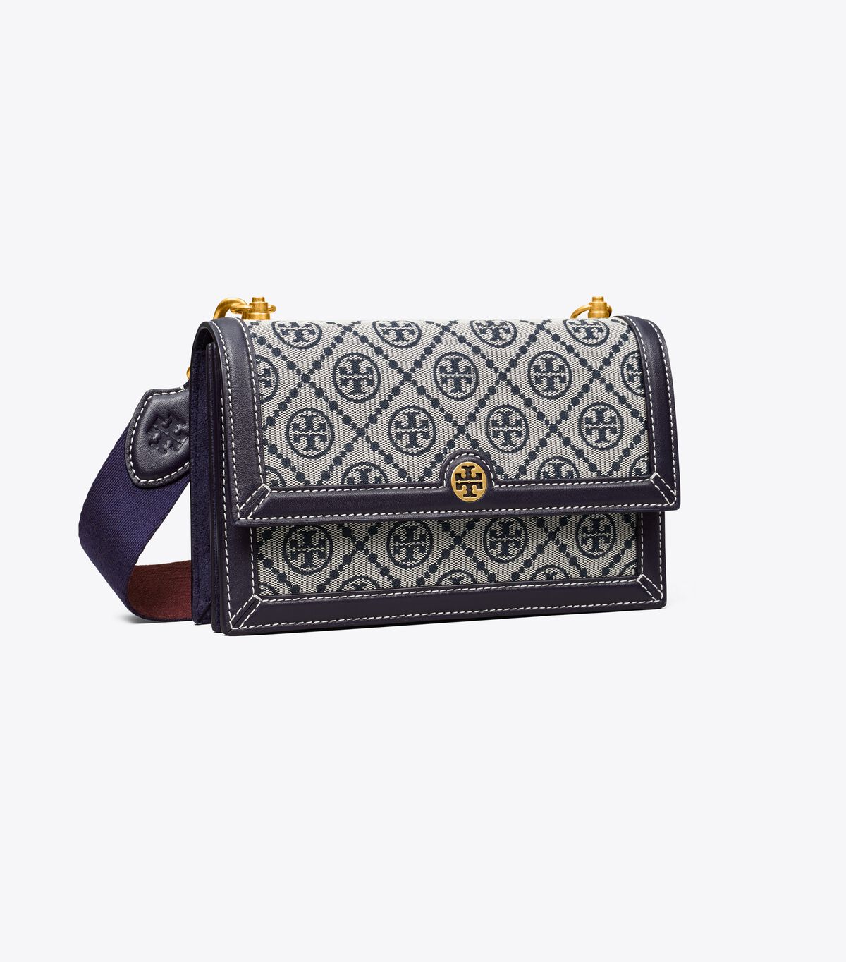 Tory Burch Navy T Monogram Mini Bag