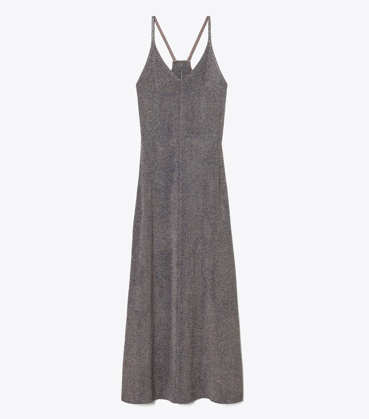 Tory Burch Multicolor Metal Metallic Knitted Slip Dress