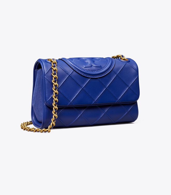 Tory Burch Navy Small Fleming Soft Convertible Shoulder Bags