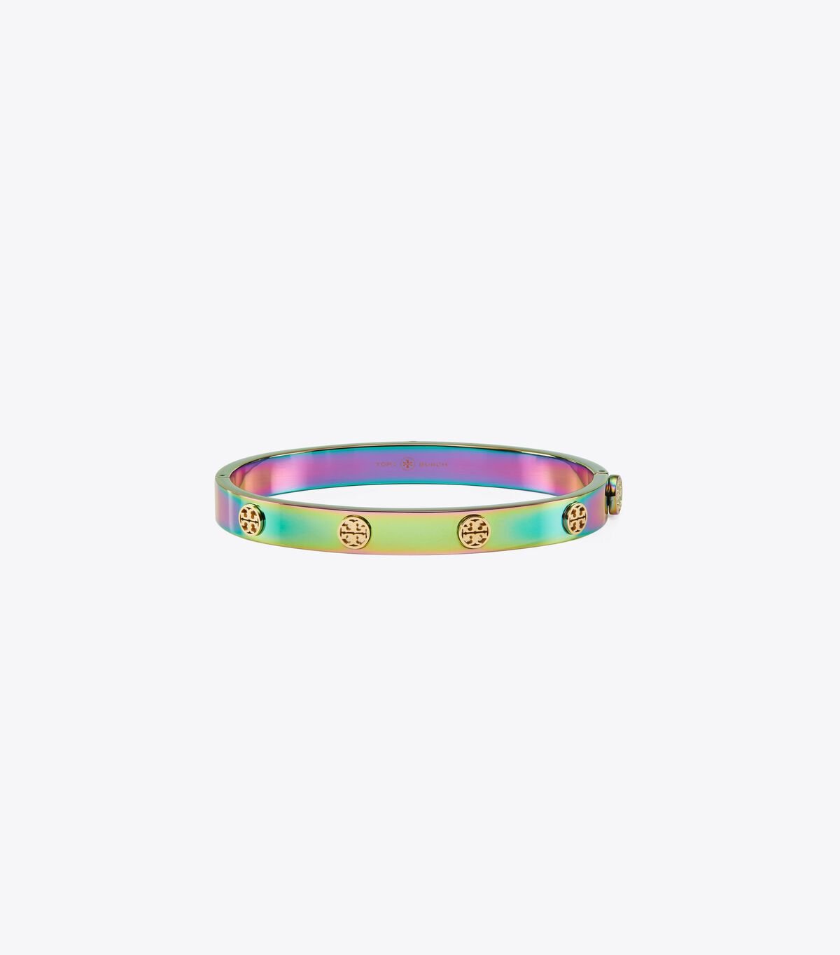 Tory Burch Gold / Pink Miller Stud Hinge Bracelet