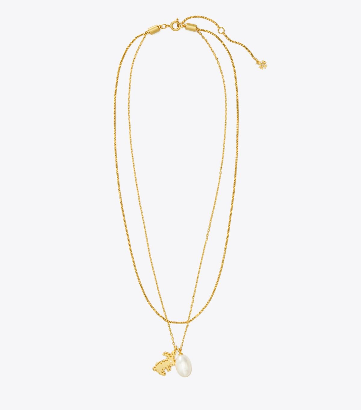Tory Burch Gold Rabbit Double-strand Necklace