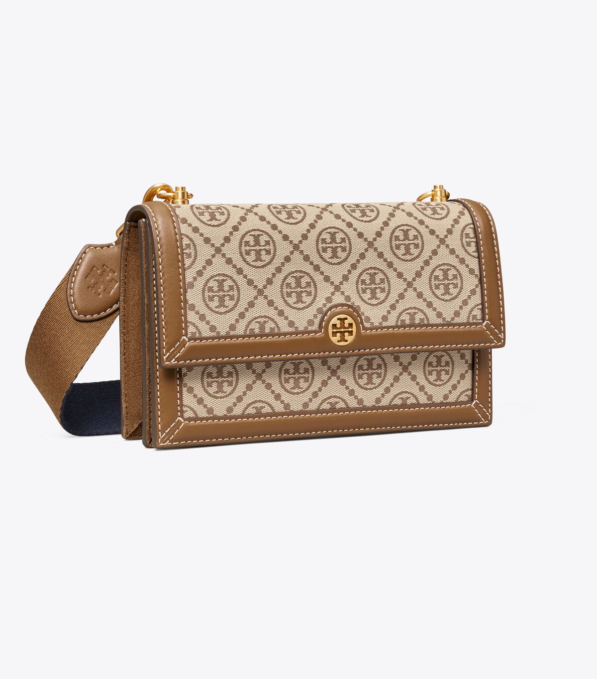 Tory Burch Brown Mini T Monogram Shoulder Bags