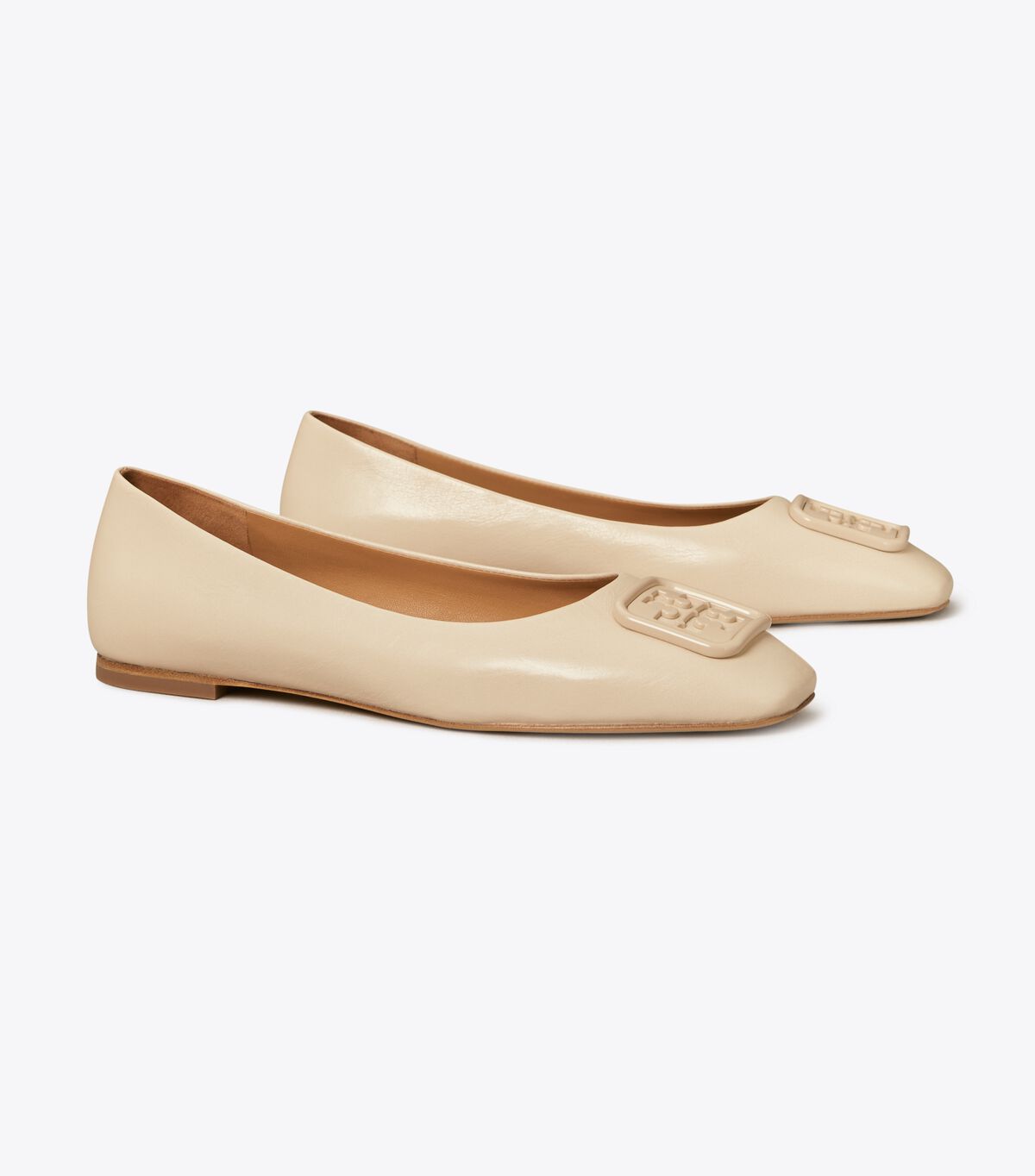 Tory Burch Beige Georgia Ballet Flats