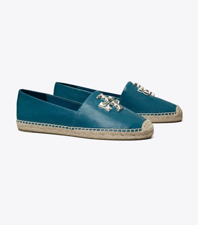 Tory Burch Blue Eleanor Ballet Flats