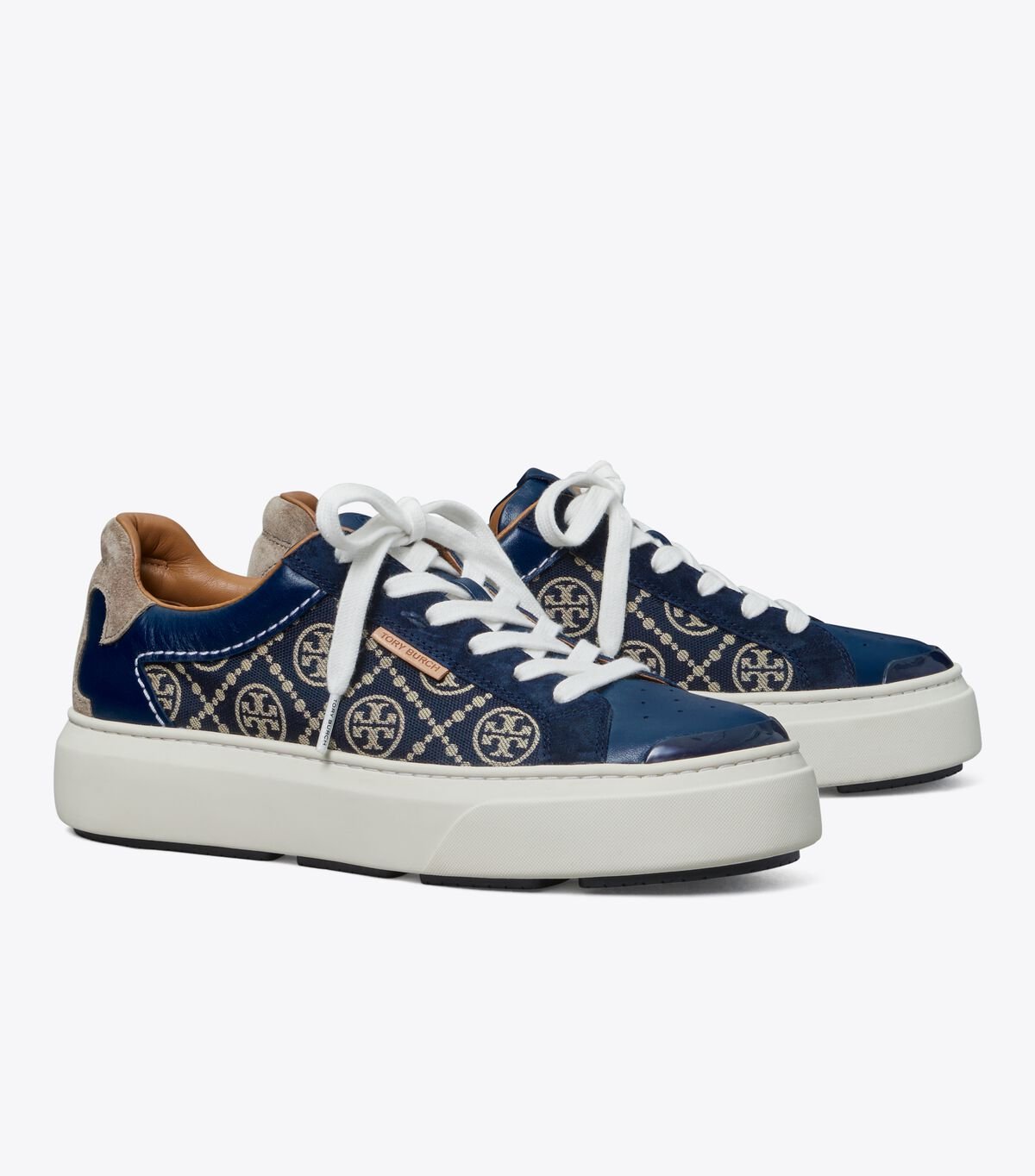 Tory Burch Navy T Monogram Ladybug Sneakers