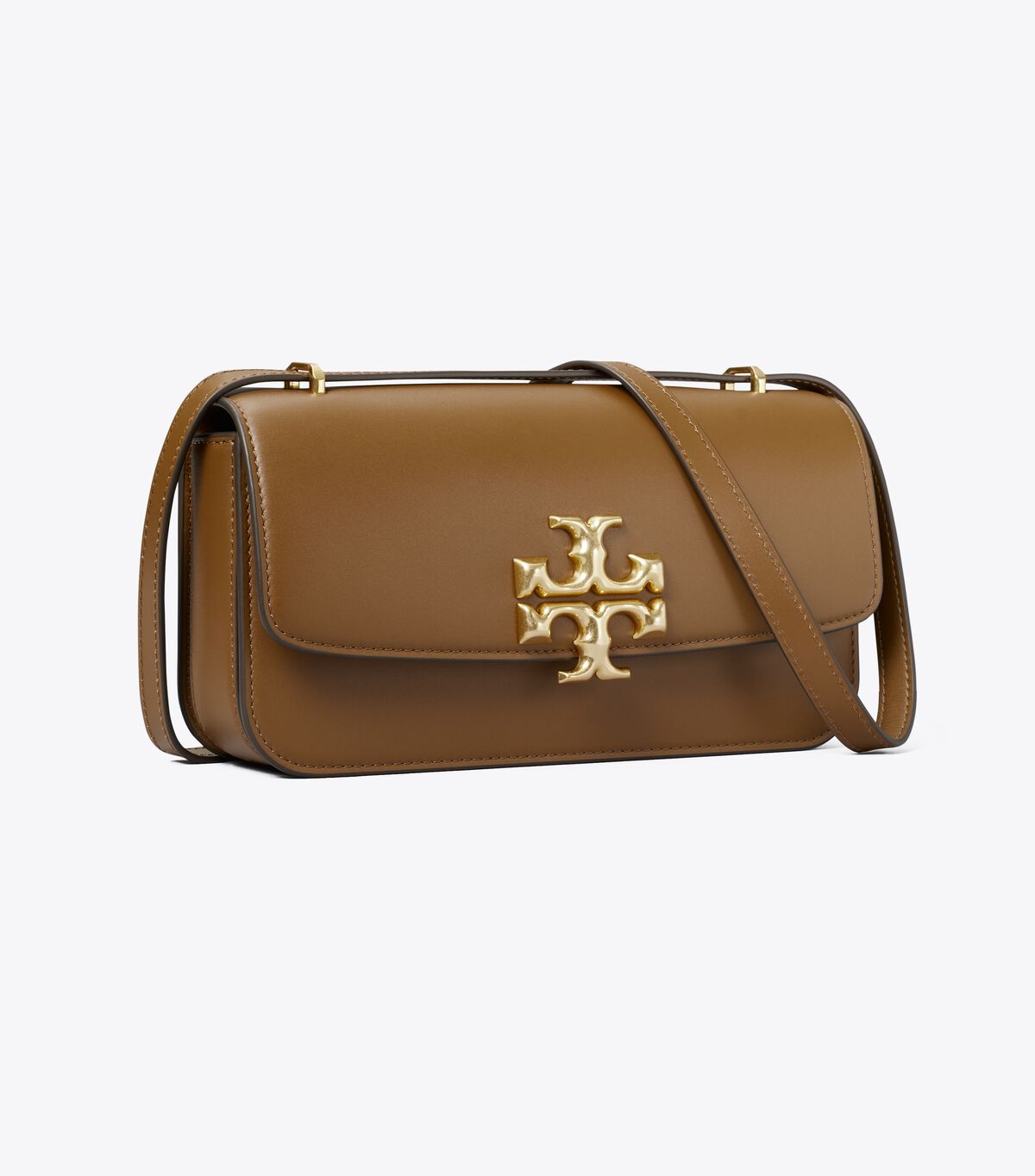 Tory Burch Brown Small Eleanor Rectangular Shoulder Bags