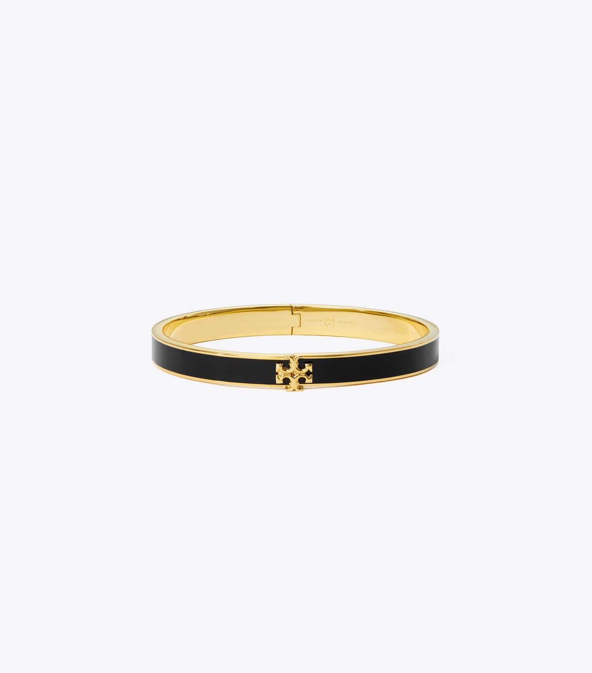 Tory Burch Gold / Black Kira Enamel 7mm Bracelet