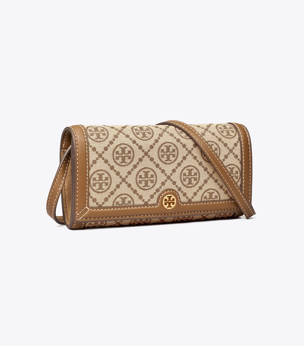 Tory Burch Brown T Monogram Crossbody Bags