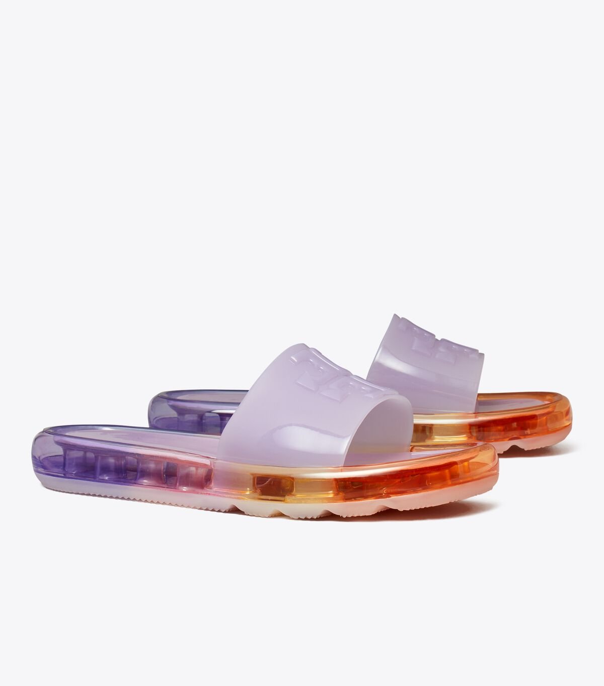 Tory Burch Lavender / Multicolor Bubble Jelly Sandals