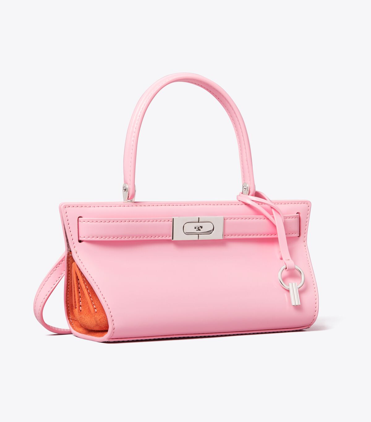 Tory Burch Pink Petite Lee Radziwill High-shine Crossbody Bags