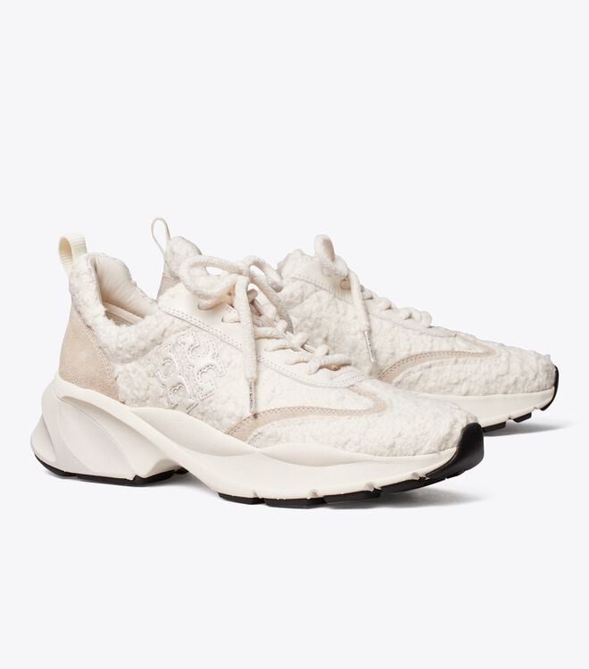 Tory Burch Cream / White Good Luck Sneakers