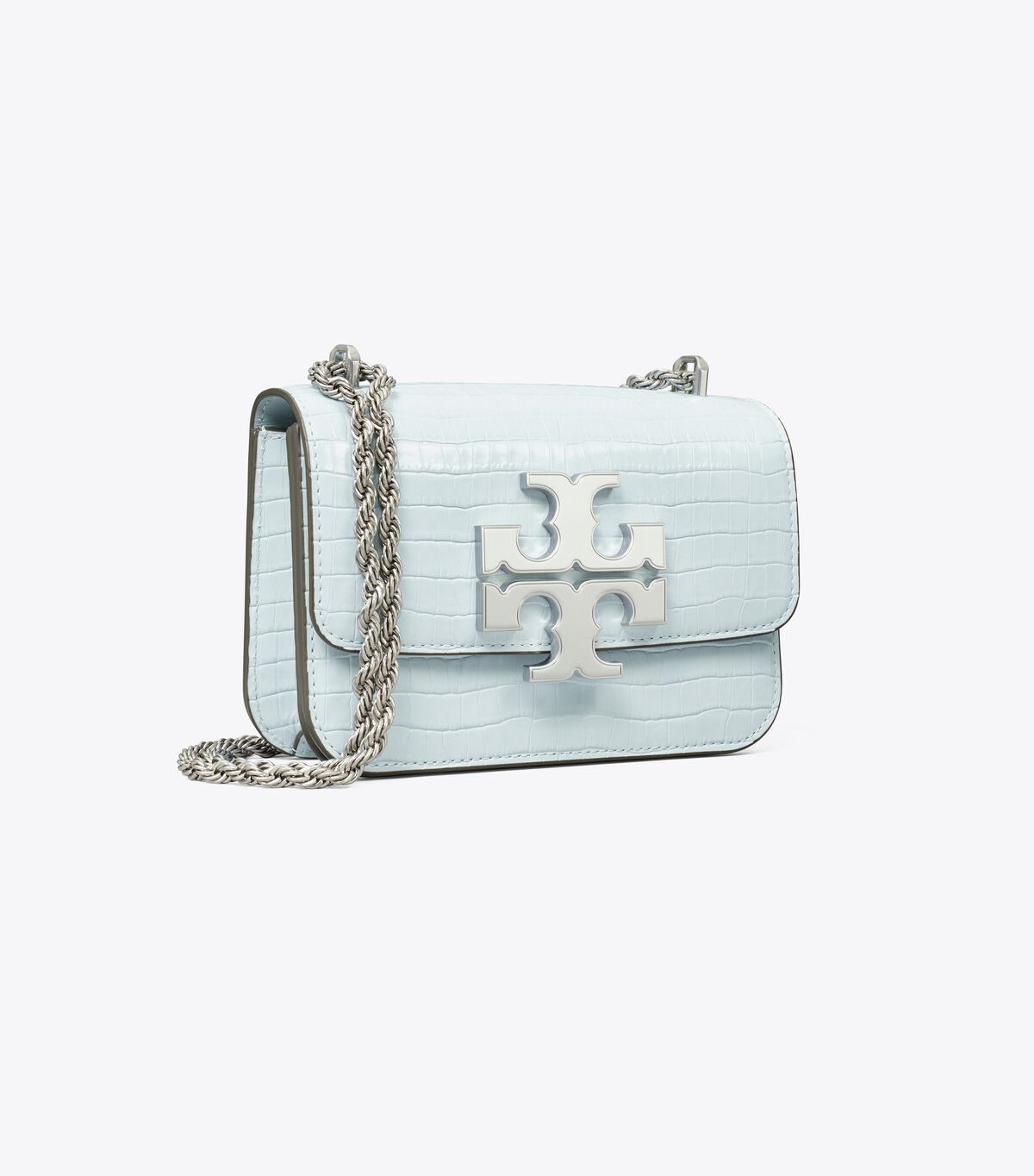 Tory Burch Blue Small Eleanor Embossed Shoulder Bags