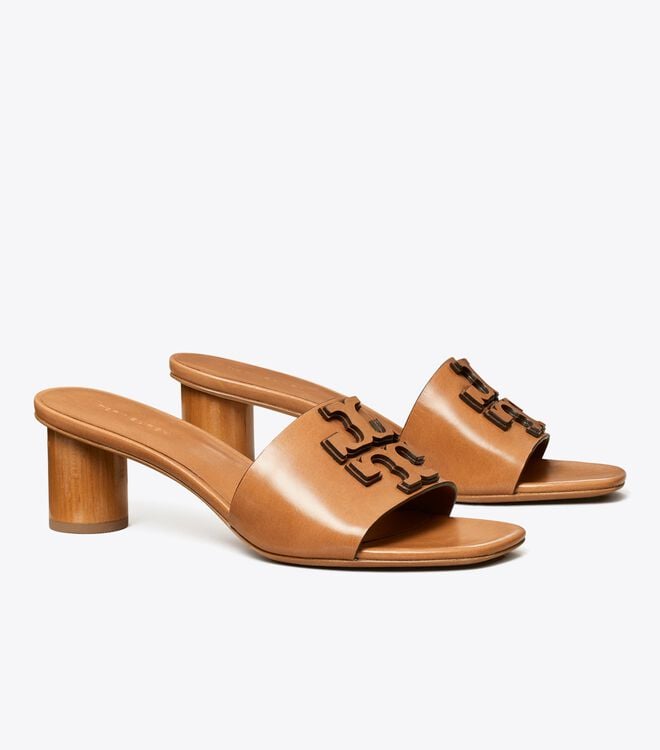 Tory Burch Brown Ines Wide Heels