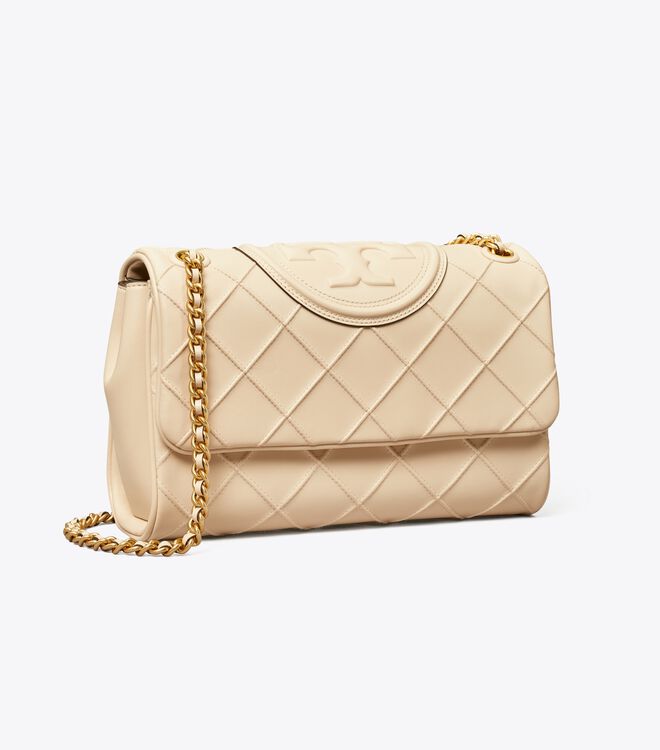 Tory Burch Cream Fleming Soft Convertible Shoulder Bags