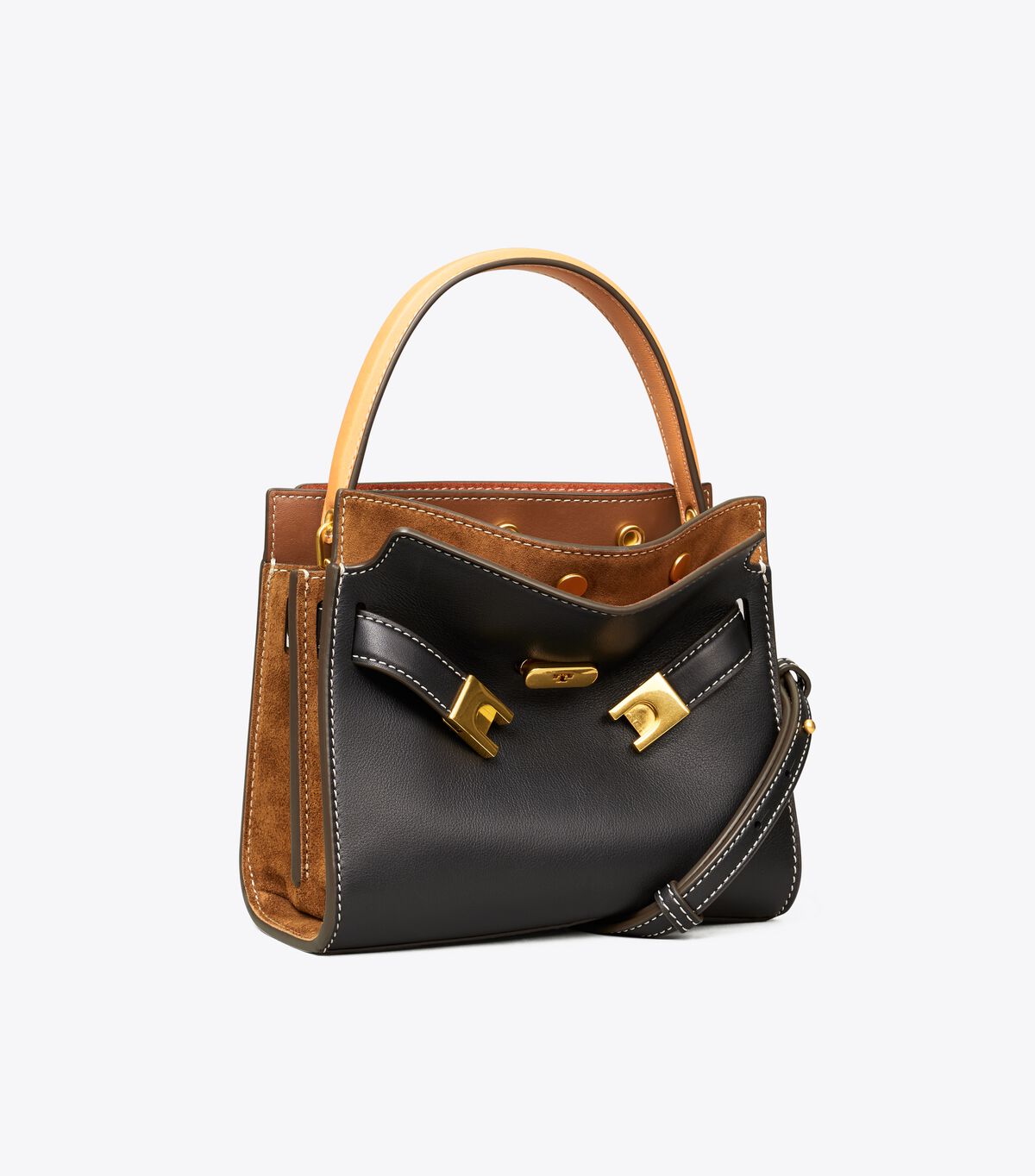 Tory Burch Black Petite Lee Radziwill Crossbody Bags