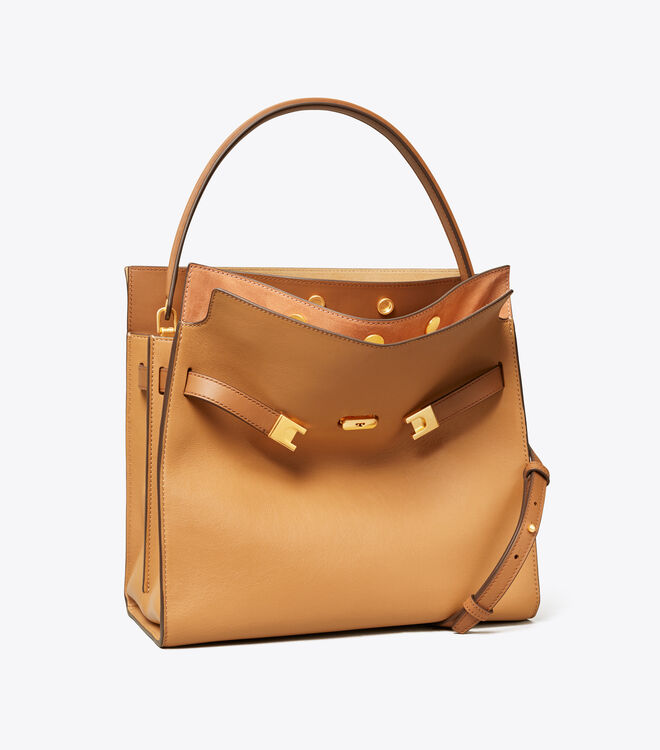 Tory Burch Brown Lee Radziwill Satchel Bags