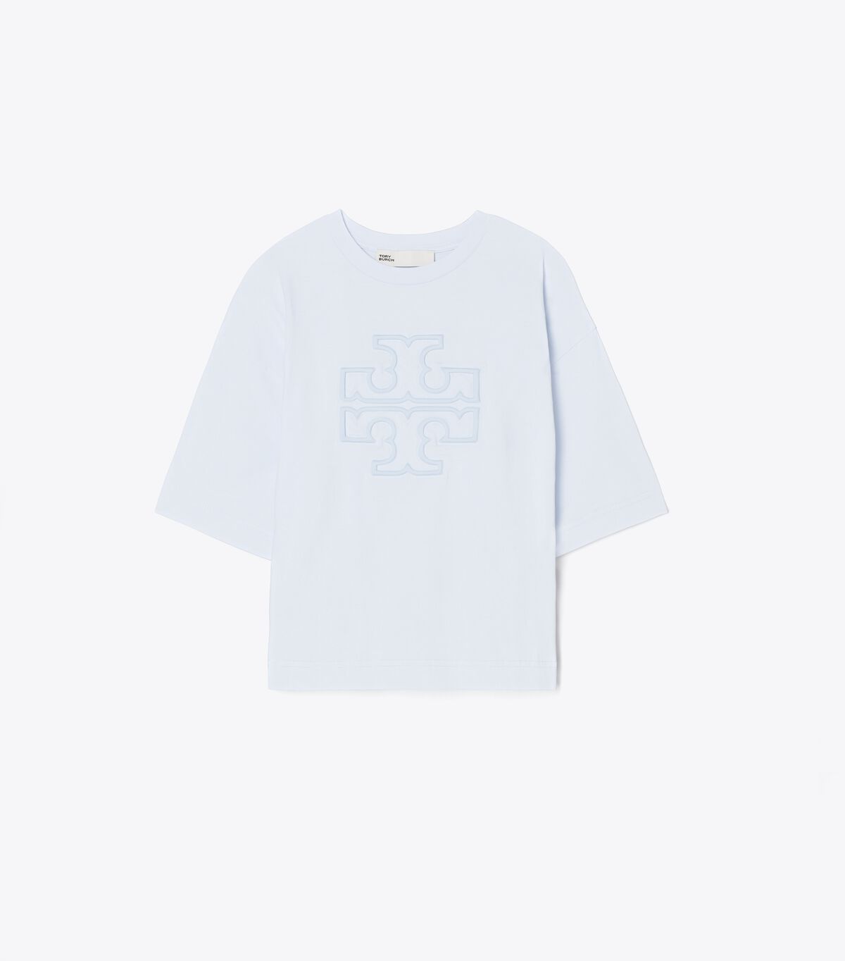 Tory Burch Blue Relaxed Logo T Shirts