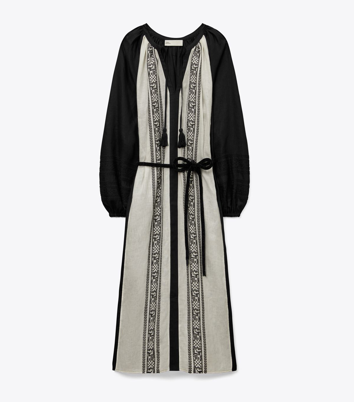 Tory Burch Black / White Embroidered Dress